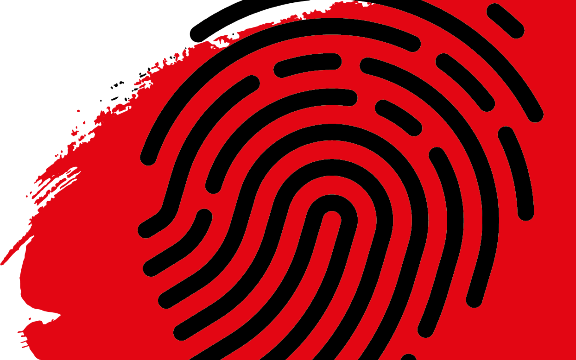 blutiger Fingerabdruck 