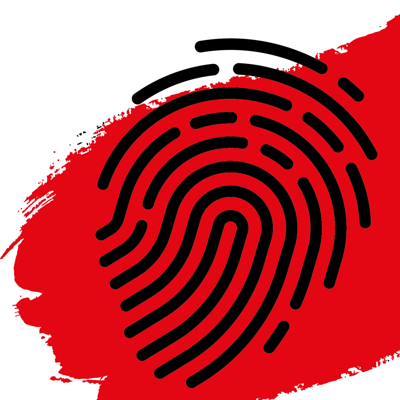 blutiger Fingerabdruck 